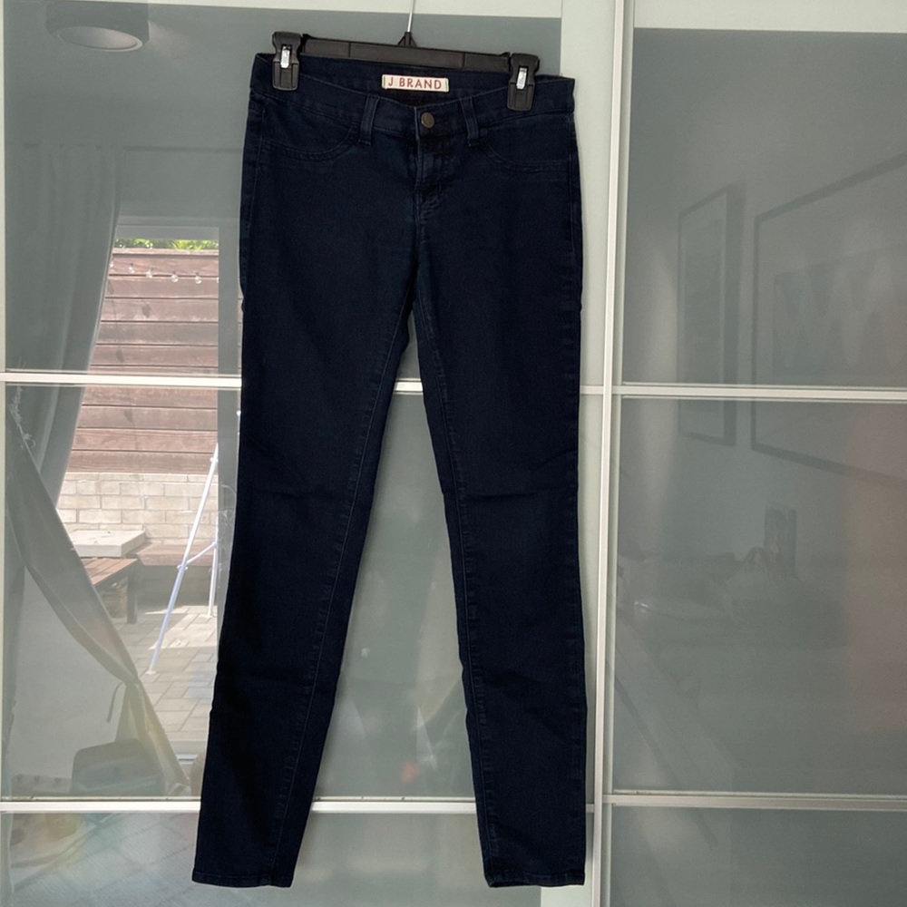 J Brand Dark Blue/Black - Lightweight Skinny Jeans - 26